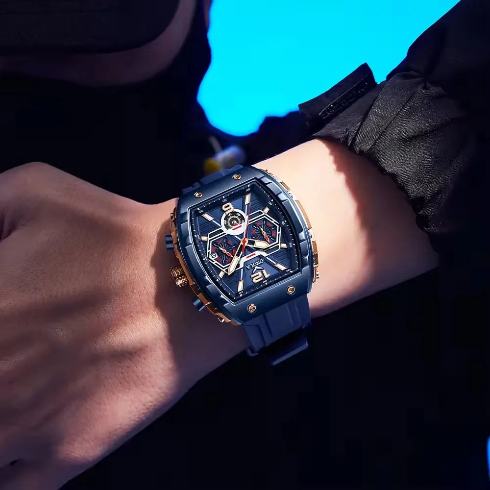 ONOLA 6852 Fashion Casual Quartz Watches Date Luxury Classic Man Watches Luminous Waterproof Male Clock Reloj Hombre Wristwatch