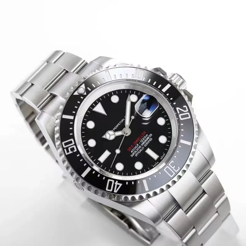 2025 Original Design Men's Mechanical Watch with Luminous Night Light Stainless Steel Dial 24mm Band Width Waterproof Features