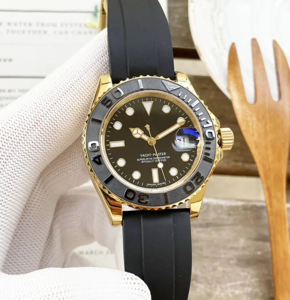 2025 Original Design Men's Mechanical Watch with Luminous Night Light Stainless Steel Dial 24mm Band Width Waterproof Features