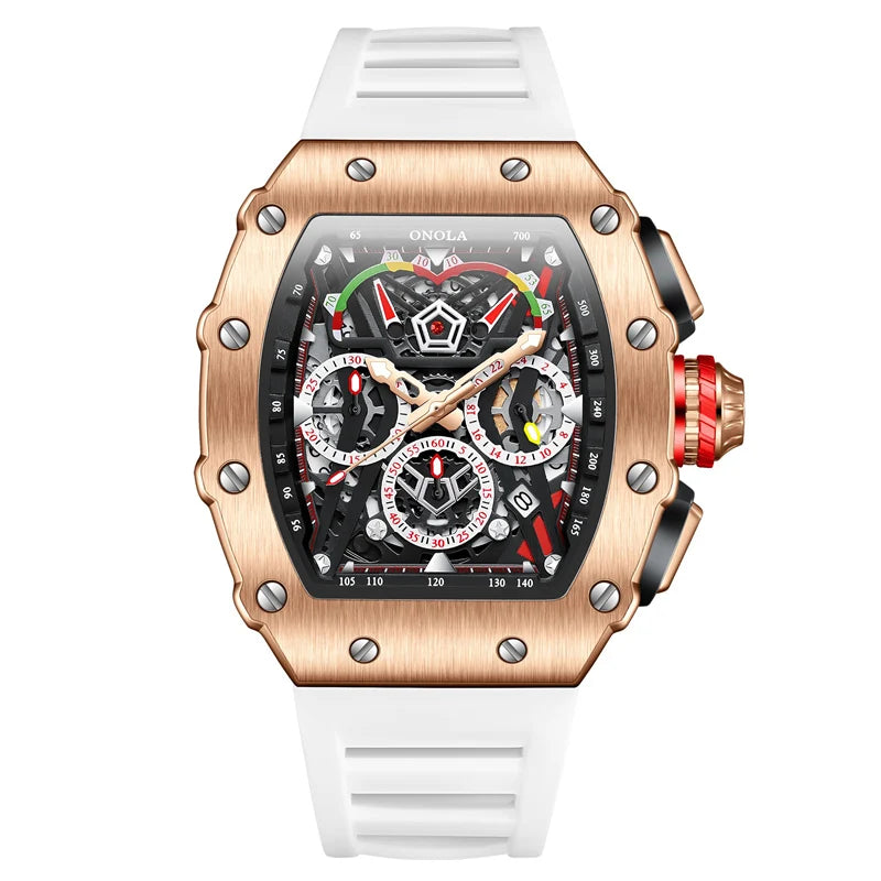 ONOLA 6827 Brand Factory Hot Sales Mens Watch Fashion Quartz Mens Sport Watches Luxury Men Chronograph Watch