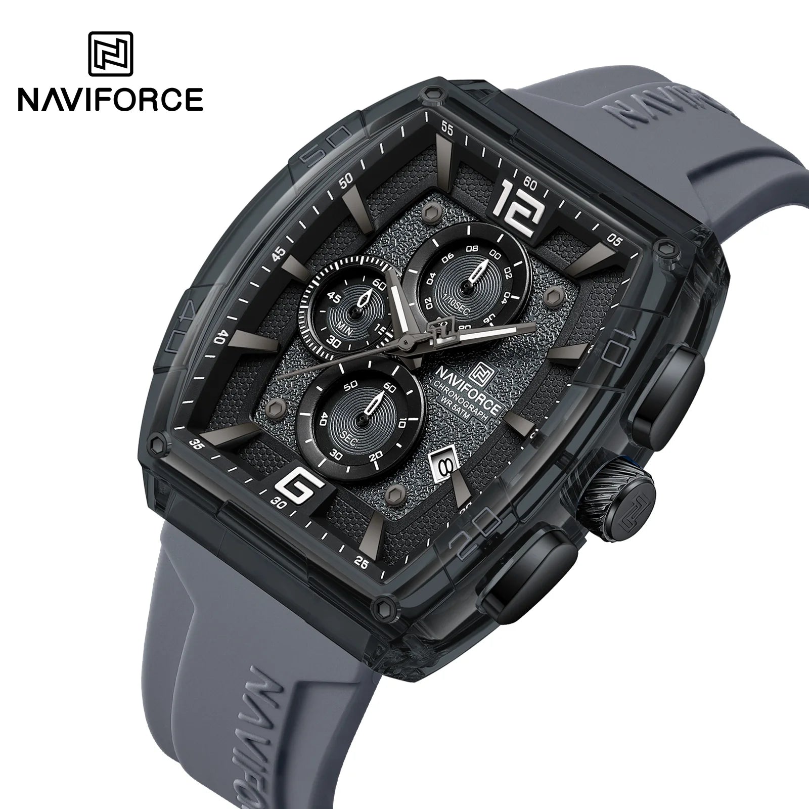 Naviforce 6101 NF6101 Branded Watches Wholesale Mens Style Chronograph Analog Original Quartz Wristwatches for Men Montre Homme