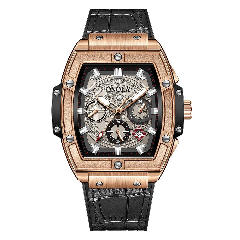 ONOLA High Quality Automatic Men's Watch Luxury Full Diamond Luminous Waterproof