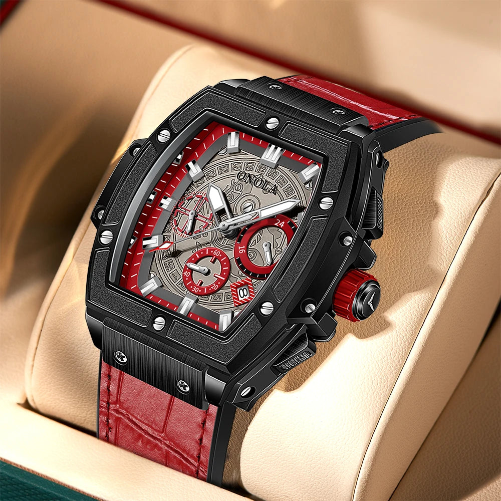 ONOLA High Quality Automatic Men's Watch Luxury Full Diamond Luminous Waterproof