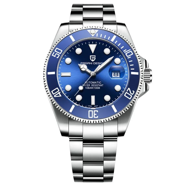 Pagani Design 1639 Sapphire Glass Watch for Men  Mechanical 100M Waterproof Quality Movement Watch New Men Wristwatch Zegarki