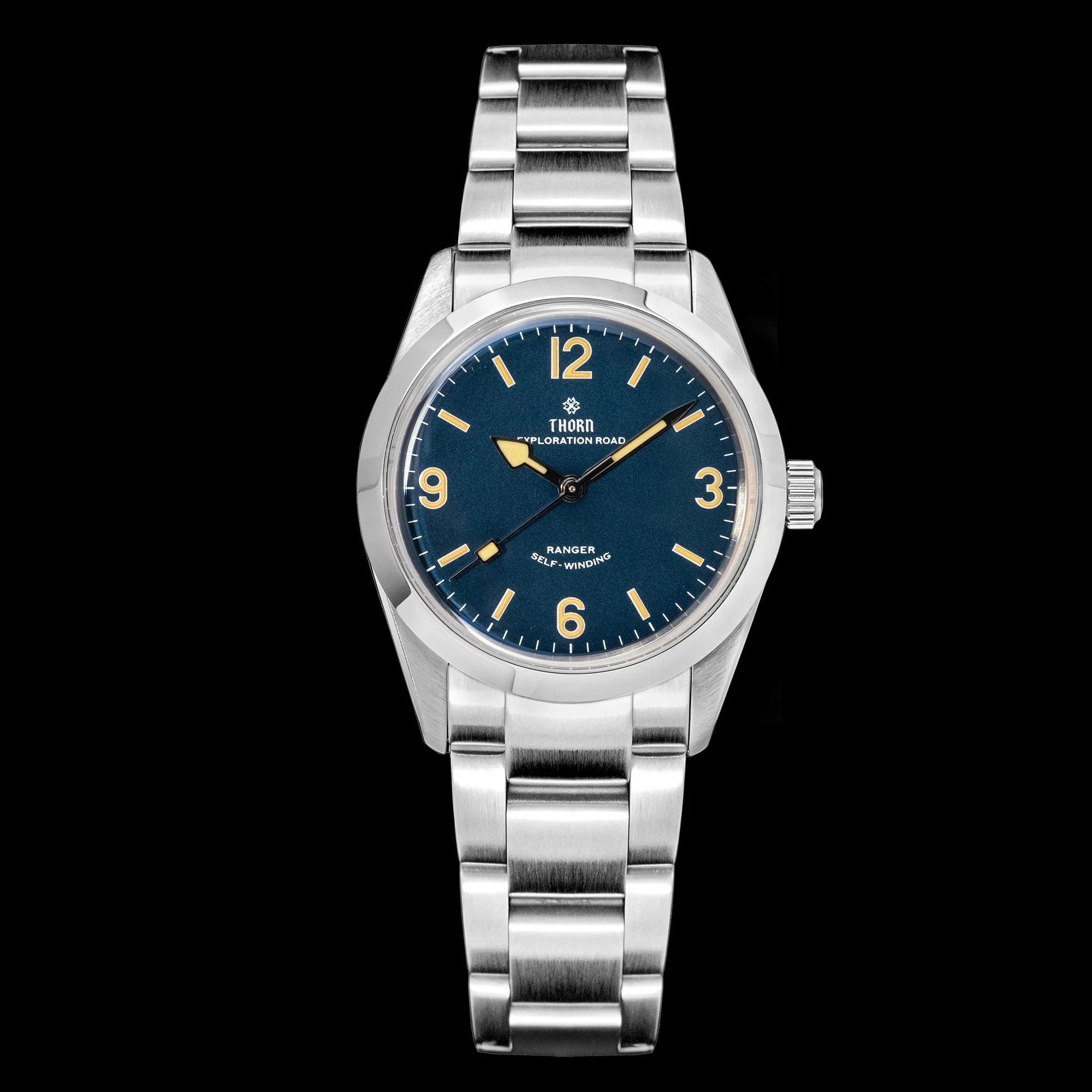 THORN 34mm Pays Tribute to Gold Retro Age Unisex Pt5000 Automatic Movement Watch