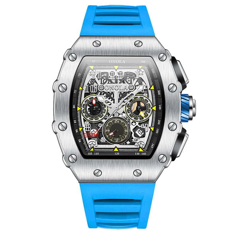 ONOLA 6832 Luxury Watches Brands for Men Luxurious Mens Mechanical Watch Sports Waterproof Tourbillon Movement Watch
