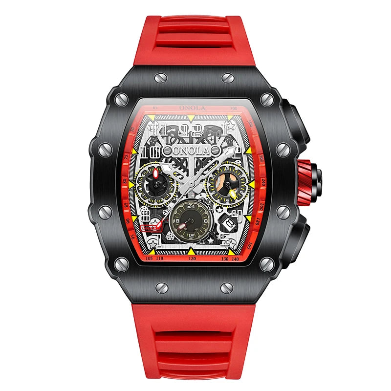 ONOLA 6832 Luxury Watches Brands for Men Luxurious Mens Mechanical Watch Sports Waterproof Tourbillon Movement Watch