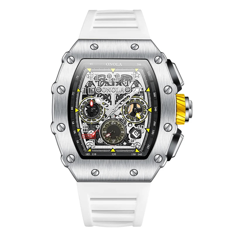 ONOLA 6832 Luxury Watches Brands for Men Luxurious Mens Mechanical Watch Sports Waterproof Tourbillon Movement Watch