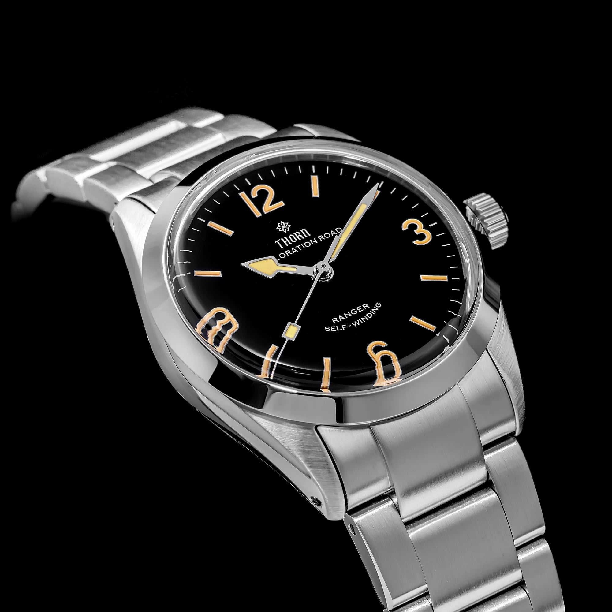 THORN 34mm Pays Tribute to Gold Retro Age Unisex Pt5000 Automatic Movement Watch