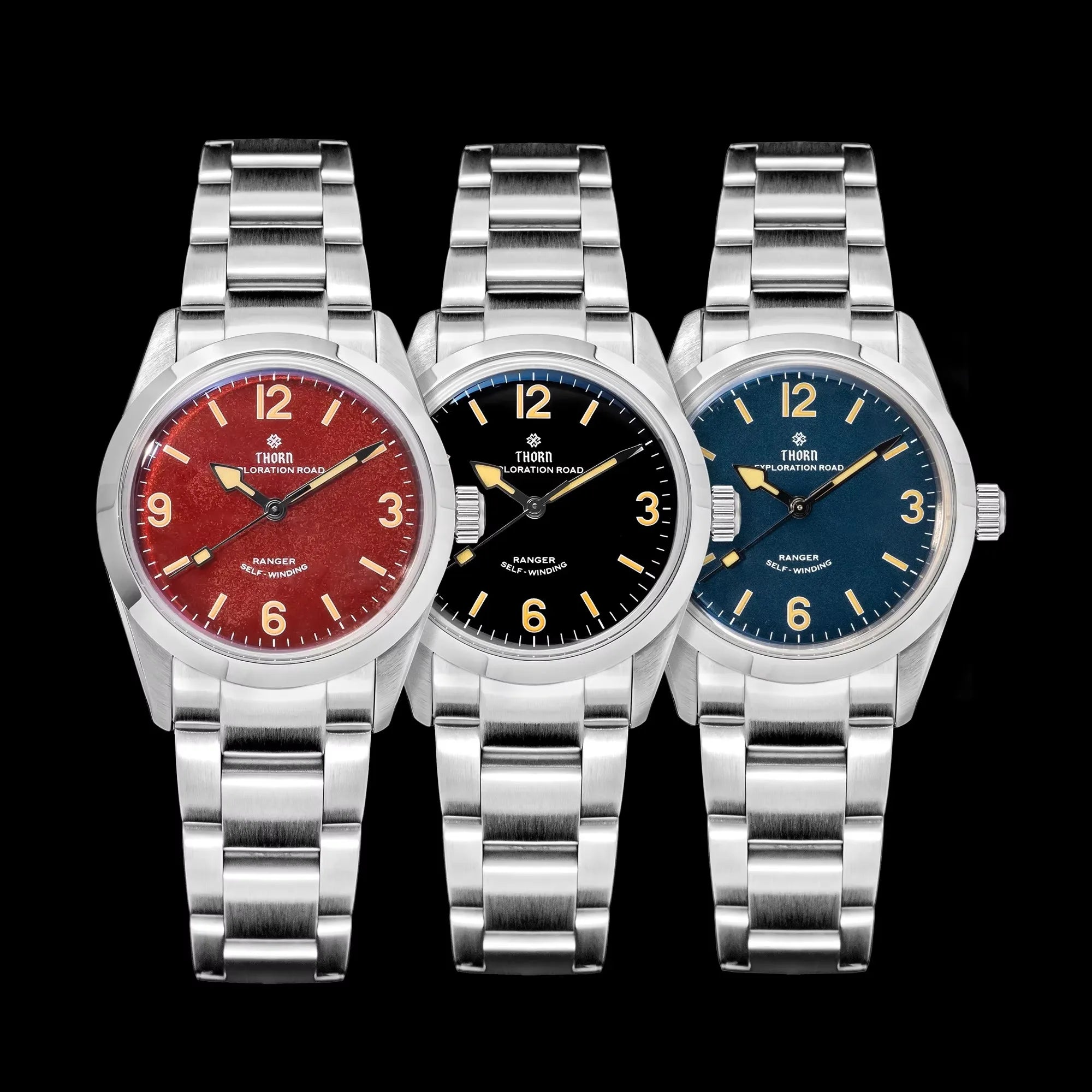 THORN 34mm Pays Tribute to Gold Retro Age Unisex Pt5000 Automatic Movement Watch