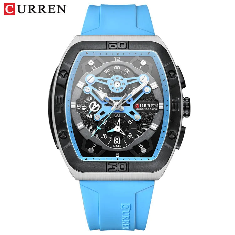 CURREN 8443 Men's Watches  Brand Waterproof Sport Wrist Watch Chronograph Quartz Watches Relogio Masculino