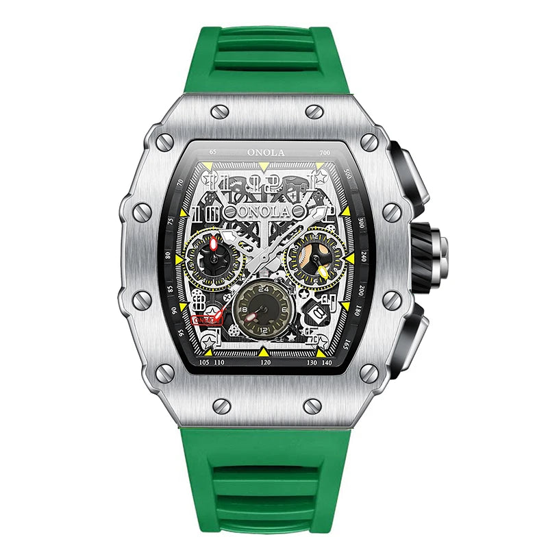 ONOLA 6832 Luxury Watches Brands for Men Luxurious Mens Mechanical Watch Sports Waterproof Tourbillon Movement Watch