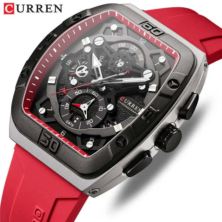 CURREN 8443 Men's Watches  Brand Waterproof Sport Wrist Watch Chronograph Quartz Watches Relogio Masculino
