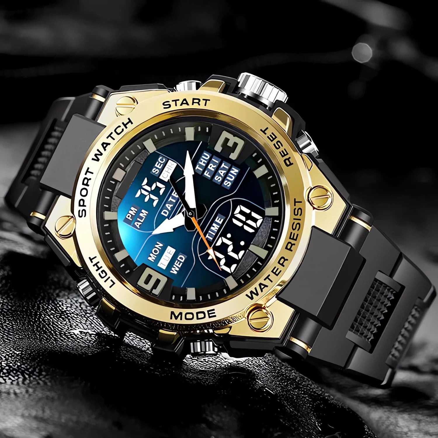 Digital Men Military Watch 50m Waterproof Wristwatch LED Quartz Clock Sport Watch Male Big Watches Men Relogios Masculino