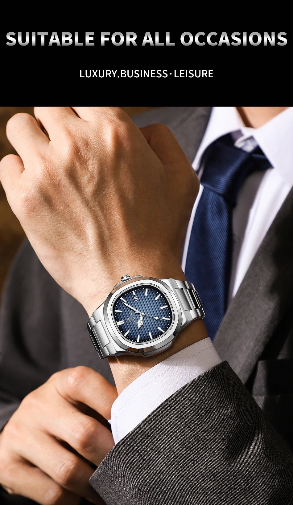 PAAZOMU 2025New Men Stainless Steel Watch Quartz Waterproof Male Clock Business Watch Mens Watches Top Brand Luxury Men Watch