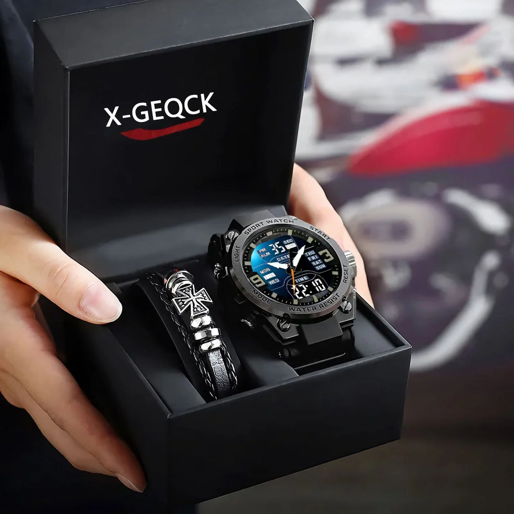 Digital Men Military Watch 50m Waterproof Wristwatch LED Quartz Clock Sport Watch Male Big Watches Men Relogios Masculino