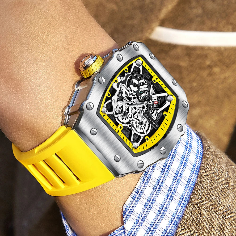 ONOLA 3827 Luxury Fashion Silicone Watch for Men Waterproof Male Wristwatch Original Quartz Men's Watches ساعة يد رجال