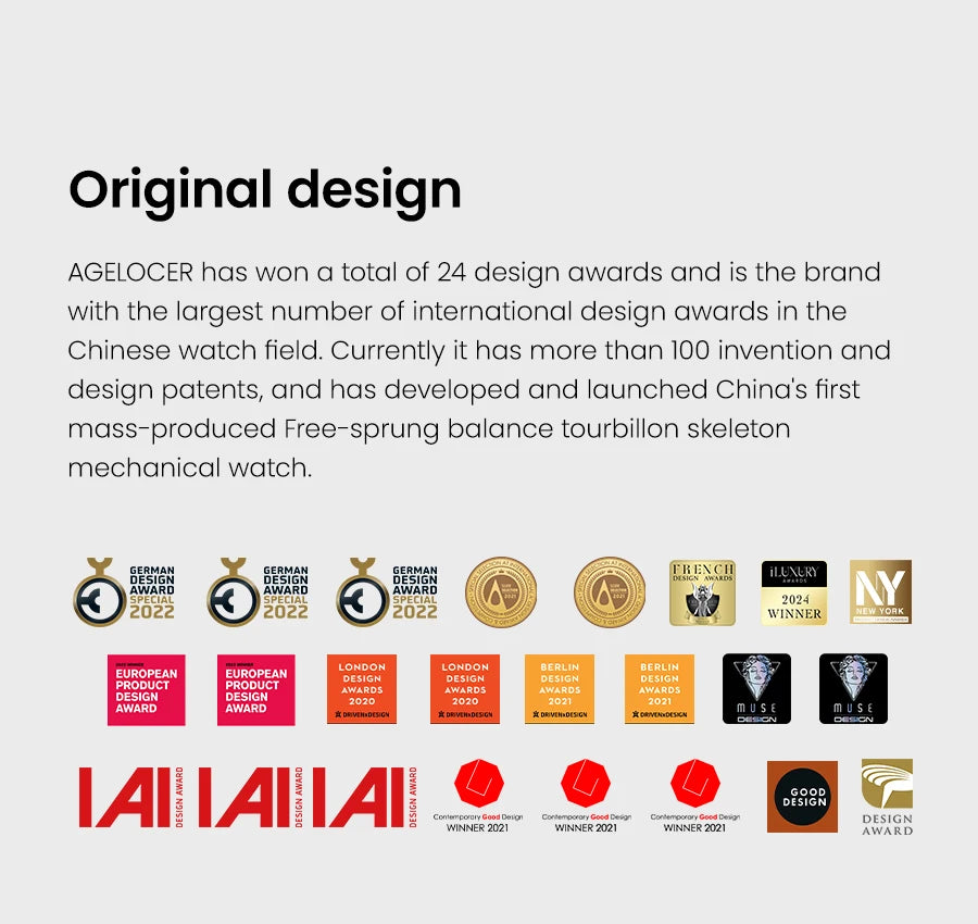 AGELOCER Original Schwarzwald Watch Men's Sports Hollow Luminous Automatic Mechanical Watch Birthday Gift for Men