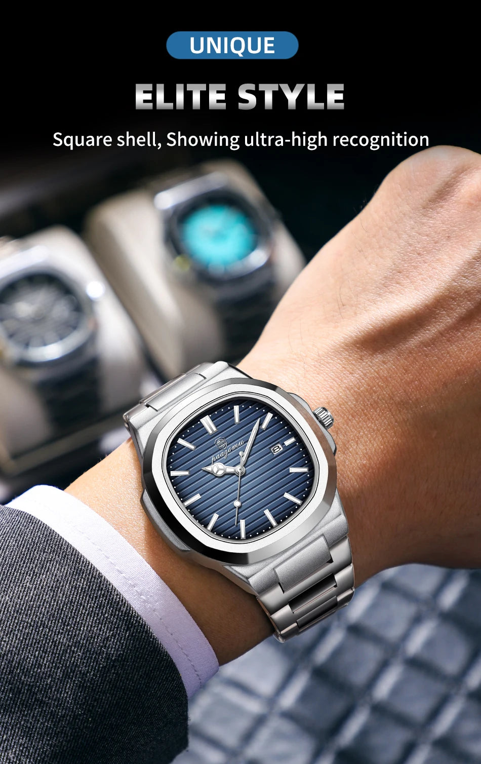 PAAZOMU 2025New Men Stainless Steel Watch Quartz Waterproof Male Clock Business Watch Mens Watches Top Brand Luxury Men Watch