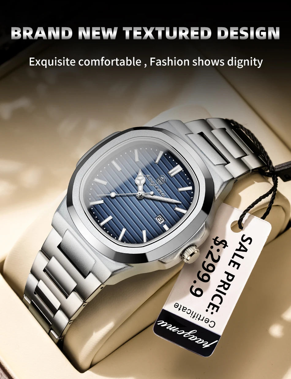 PAAZOMU 2025New Men Stainless Steel Watch Quartz Waterproof Male Clock Business Watch Mens Watches Top Brand Luxury Men Watch